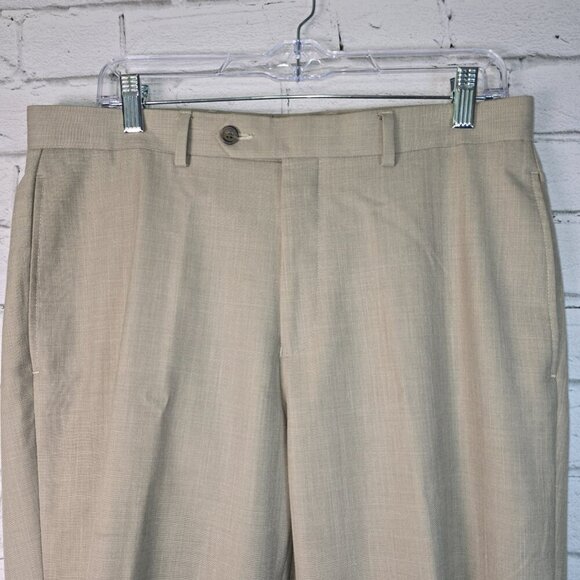 LAUREN RALPH LAUREN MENS KHAKI COLOR CASUAL DRESS STRAIGHT LEG PANT SIZE 33X32 - Picture 7 of 7